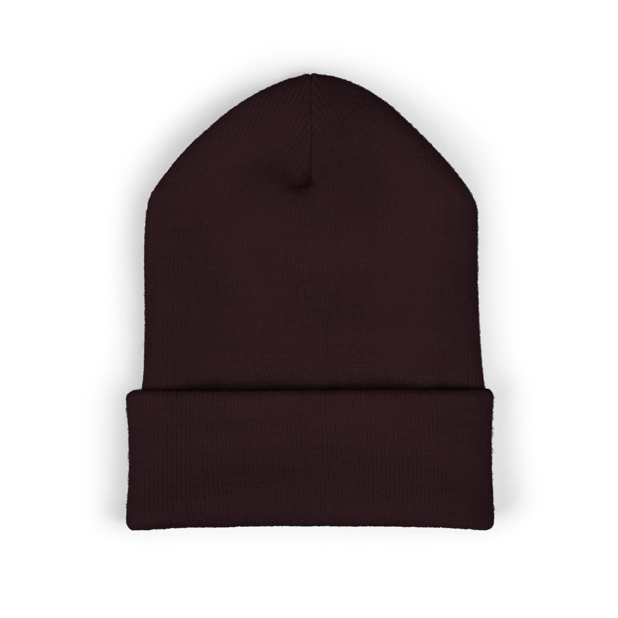 Embroidered Beanie — "Single Even When It's Cold Outside" Knit Cap