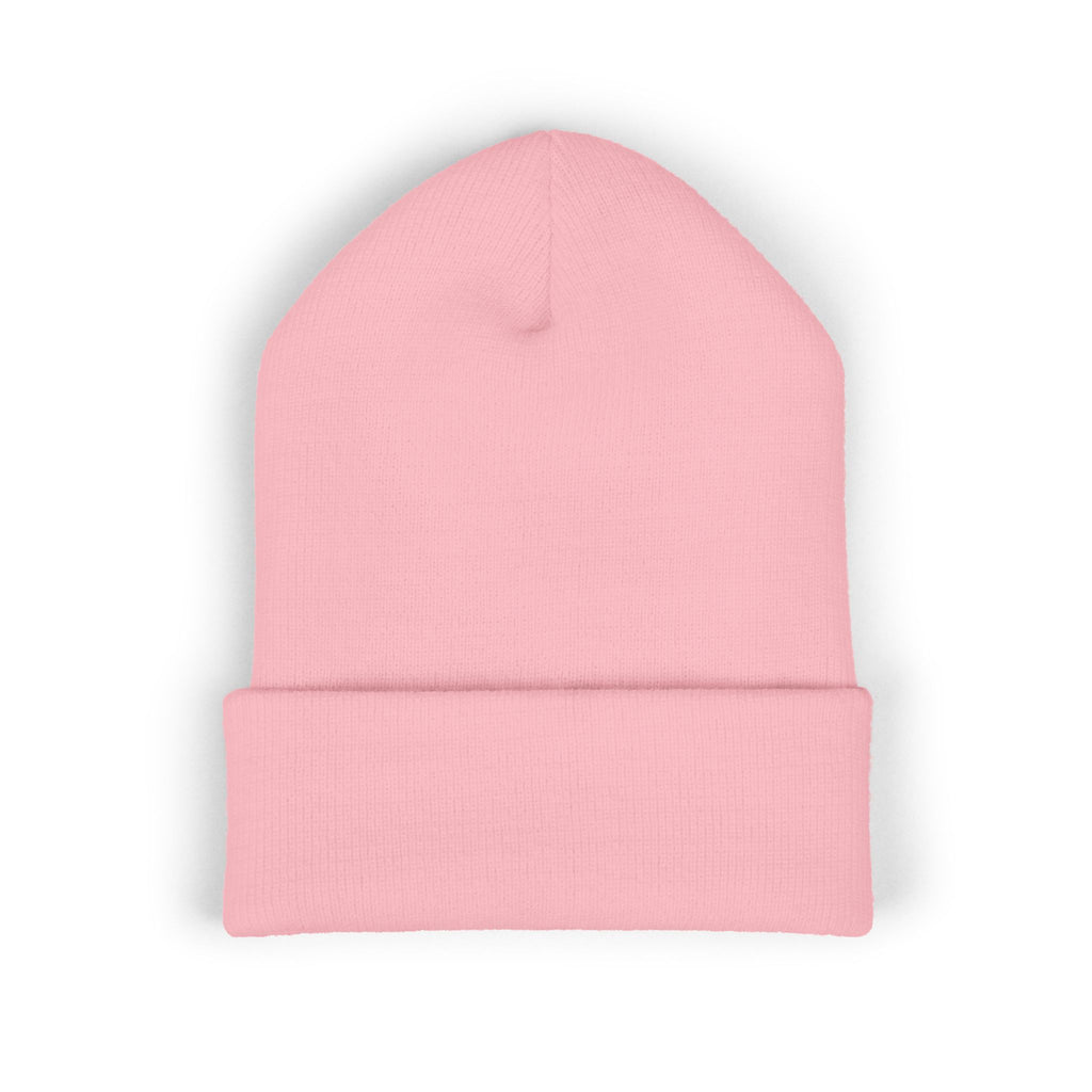 Embroidered Beanie — "Single Even When It's Cold Outside" Knit Cap