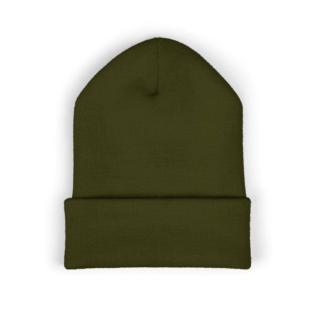 Embroidered Beanie — "Single Even When It's Cold Outside" Knit Cap
