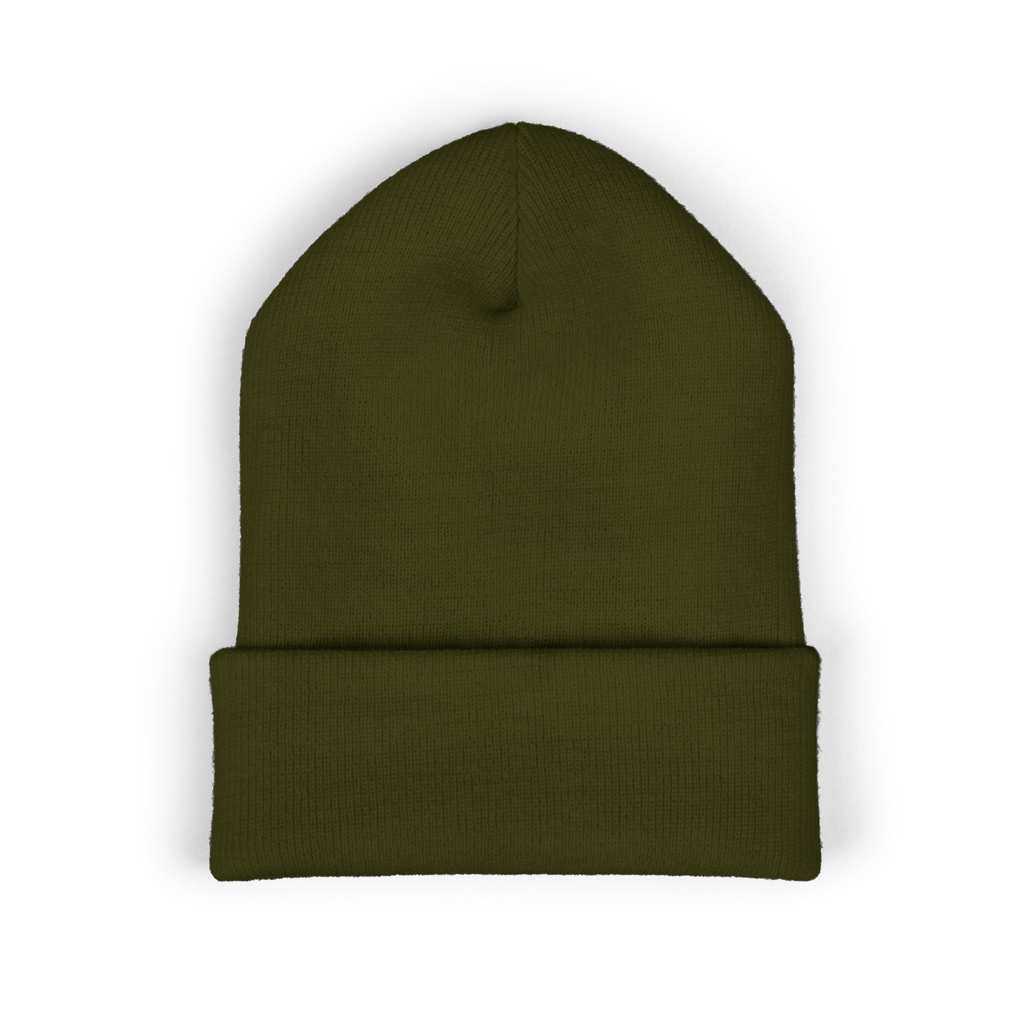Embroidered Beanie — "Single Even When It's Cold Outside" Knit Cap