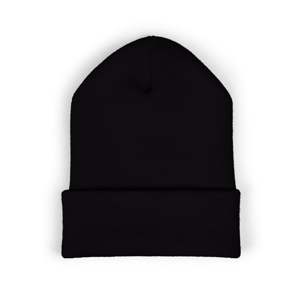 Embroidered Beanie — "Single Even When It's Cold Outside" Knit Cap
